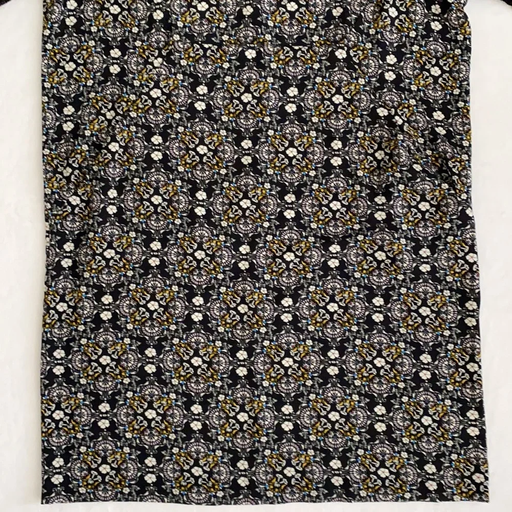 {NWT} Weston | Luella Boho Floral Medallion Print Shift Dress 8097 Black (L) - Picture 7 of 16